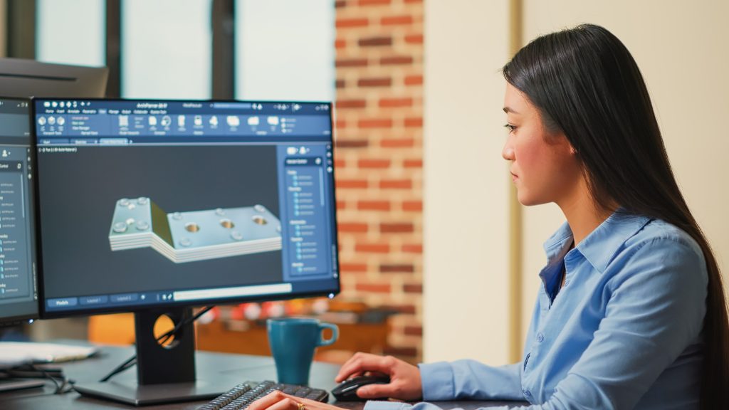 Professional IT engineer manufacturing industrial prototype