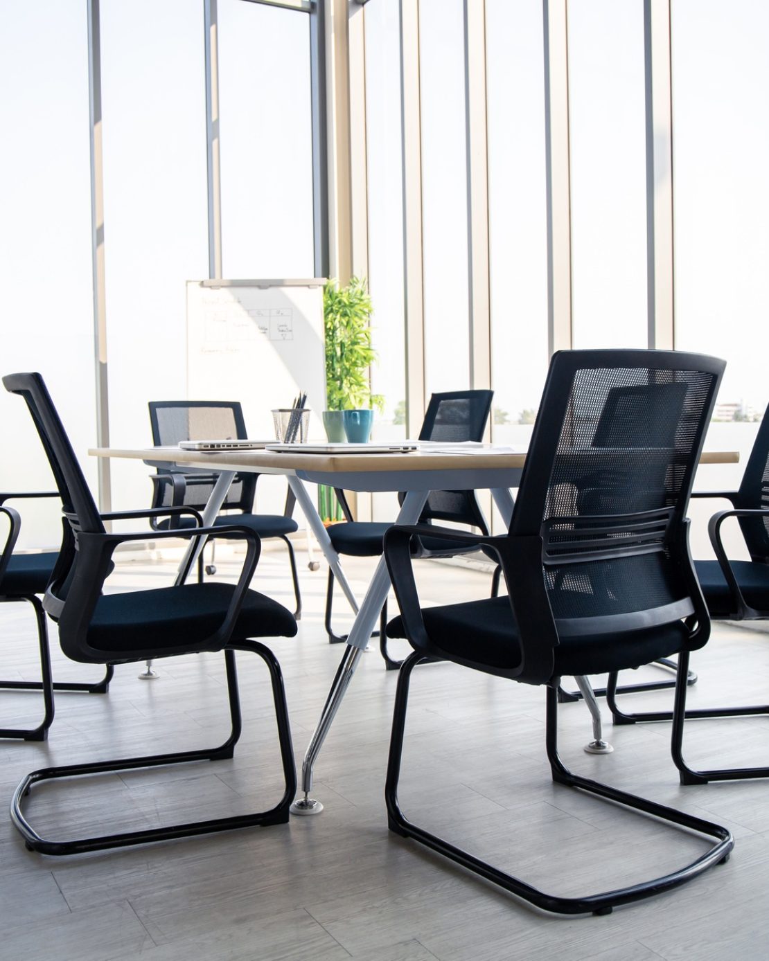Meeting room in the style of the modern.